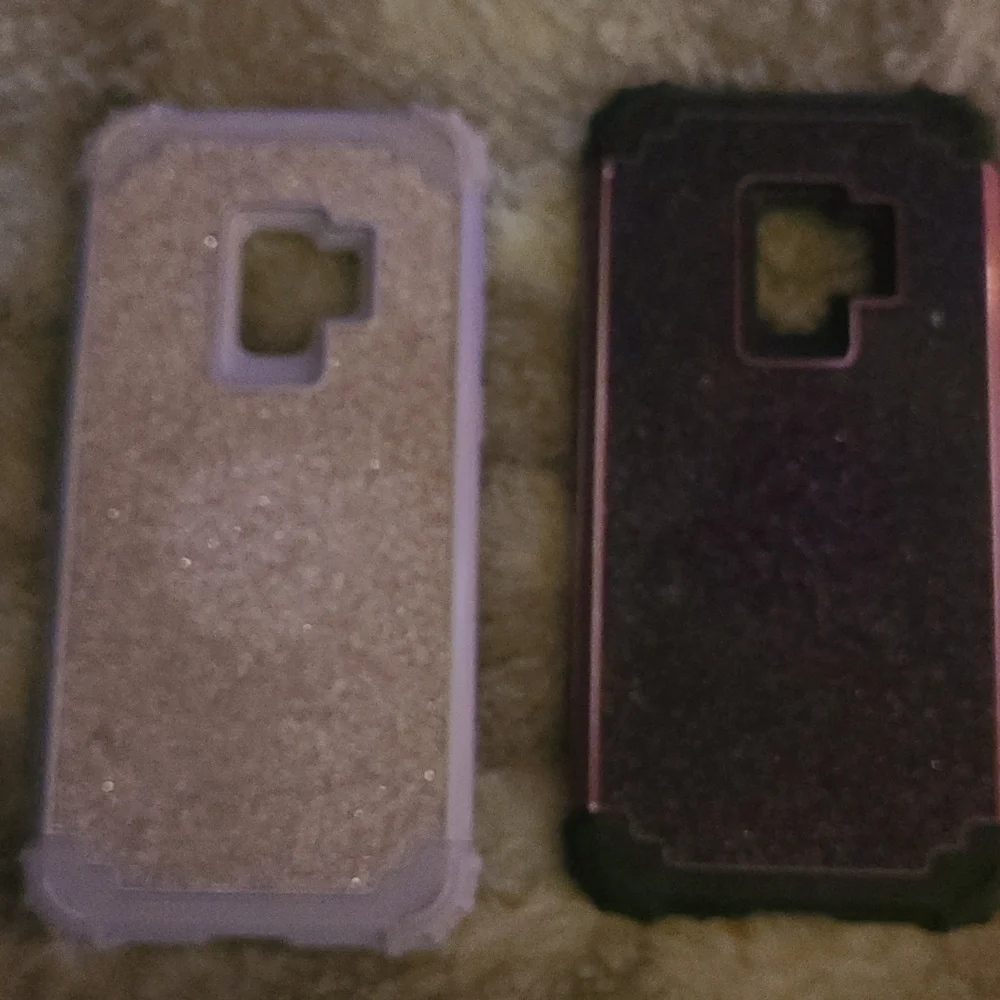 2 samsung galaxy s9 glitter phone cases